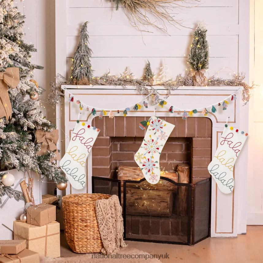 Greenery | National Tree Company 72\ HGTV Home Collection Multicolor Boho Garland F2L4F420